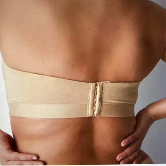 NWT Cacique Comfort Bliss Lightly Lined Multi-Way Strapless Bra 48B, 42C Nude - Picture 3 of 12